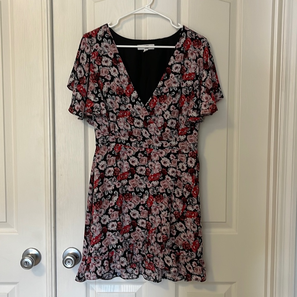 Jack by BB Dakota size 6 floral pink and red dress